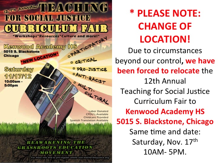 Big Education Ape Teachers For Social Justice *NEW LOCATION* 2012