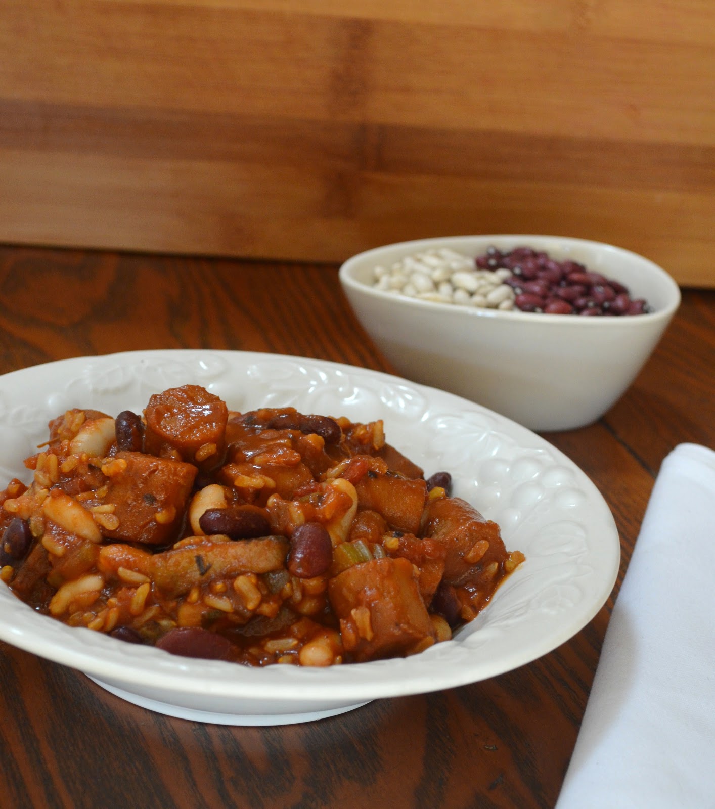 Gormandize Mushroom and Bean Vegan Jambalaya