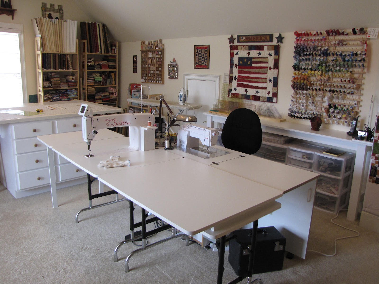 Grammy Quilts My Quilt Room!