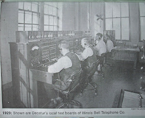 Decatur's Illinois Bell co, 1929.