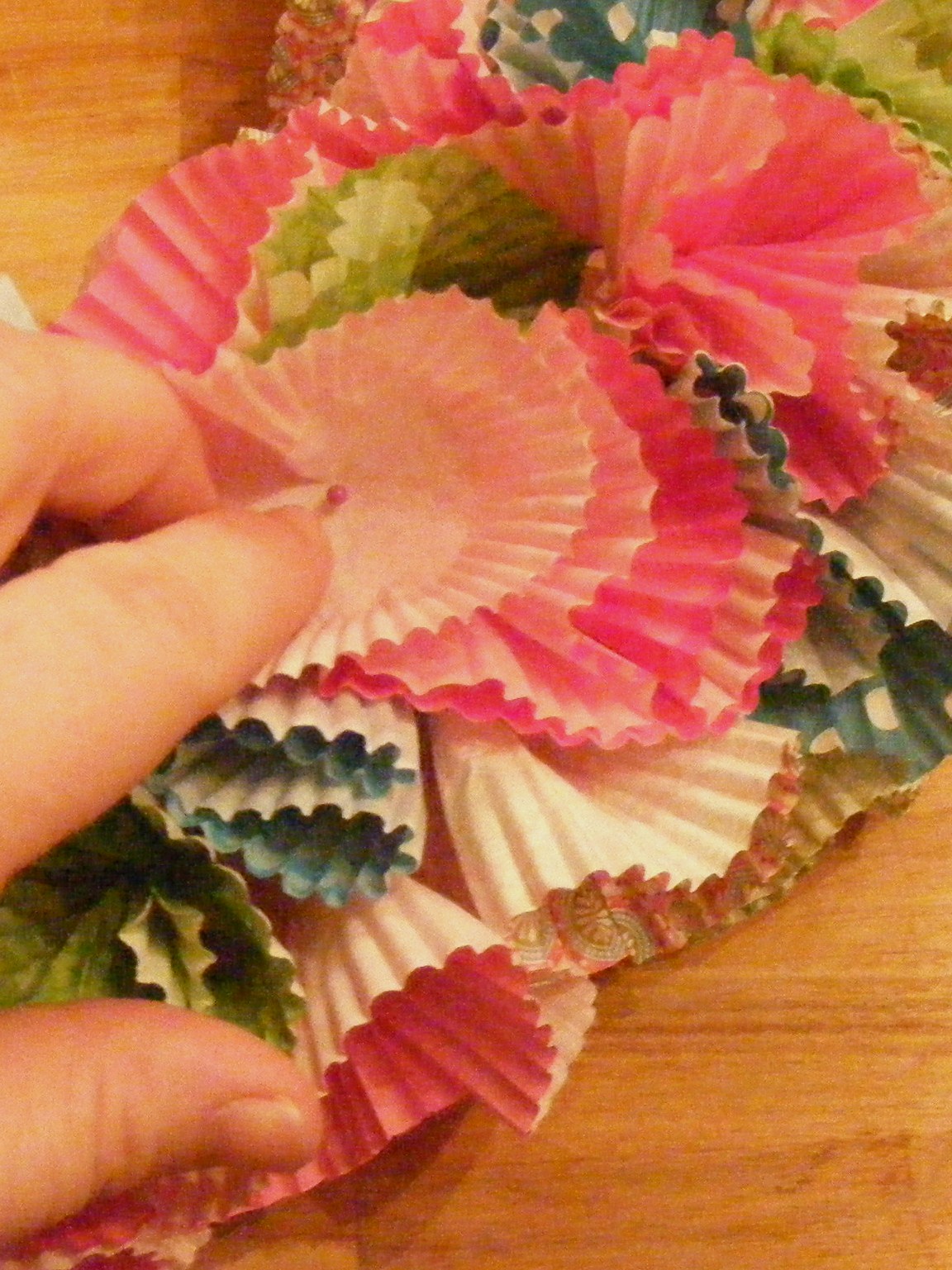 A Cheerful Wreath from Cupcake Liners The Complete Guide to Imperfect