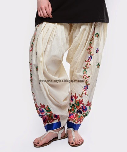 Embroidered Salwar Salwar Trends 2014