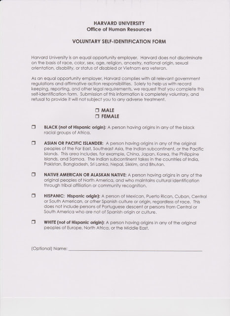 identification form self voluntary