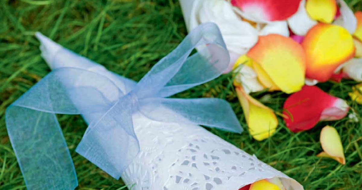 Wedding Invitations How to Make Petal Toss Cone