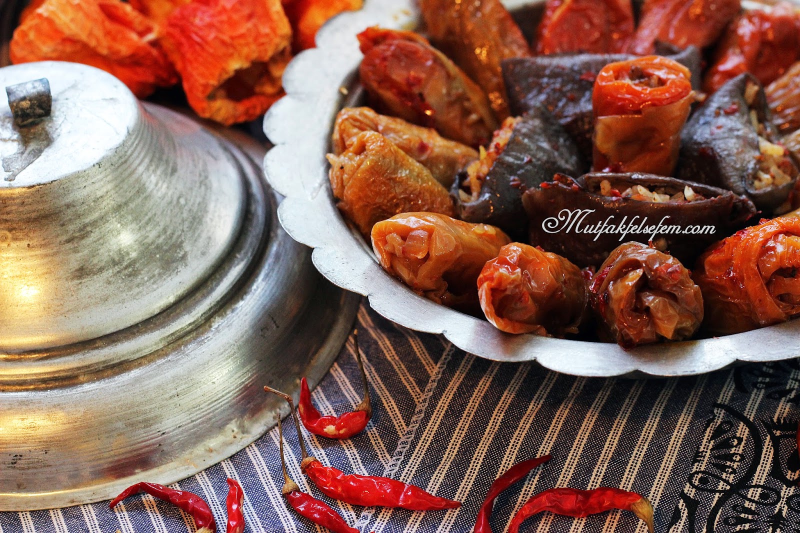 Etli Kuru Patlican Dolması Biber Sarmasi MUTFAK FELSEFEM