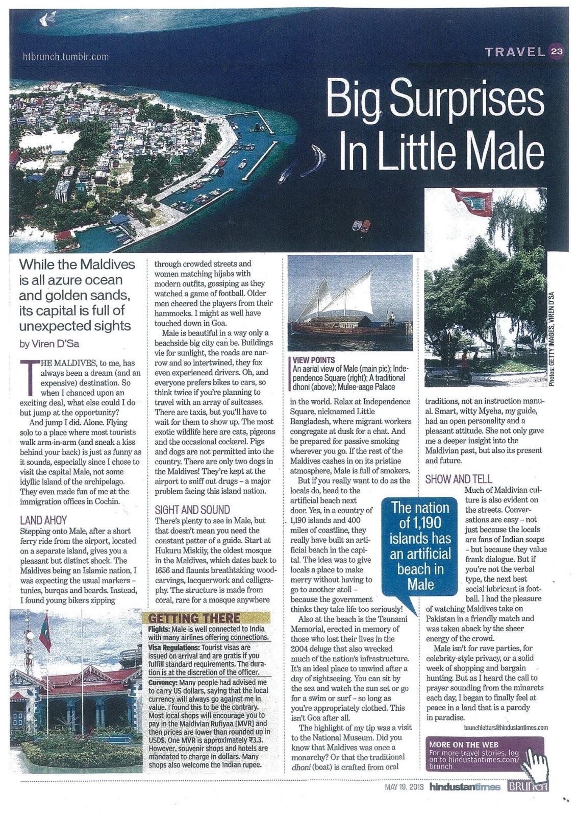 The Voice Of The Zamorin My Travel Articles In Hindustan Times Brunch