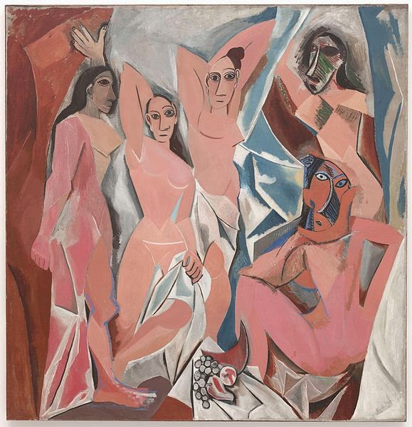 The Young Ladies of Avignon, Pablo Picasso (Museum of Modern Art,New York City:1907)