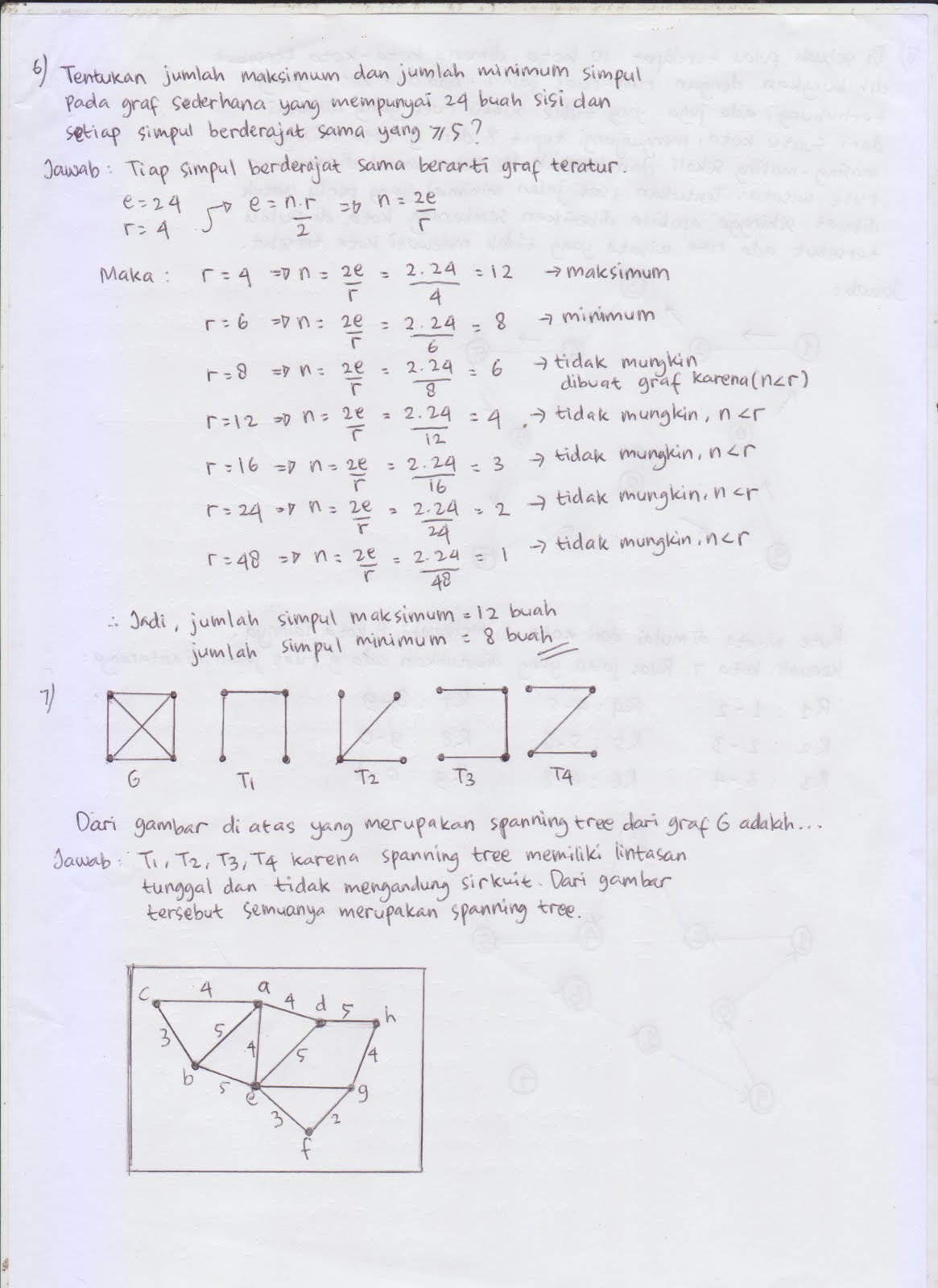 Soal Soal Graf Kumpulan Tugas Kuliah