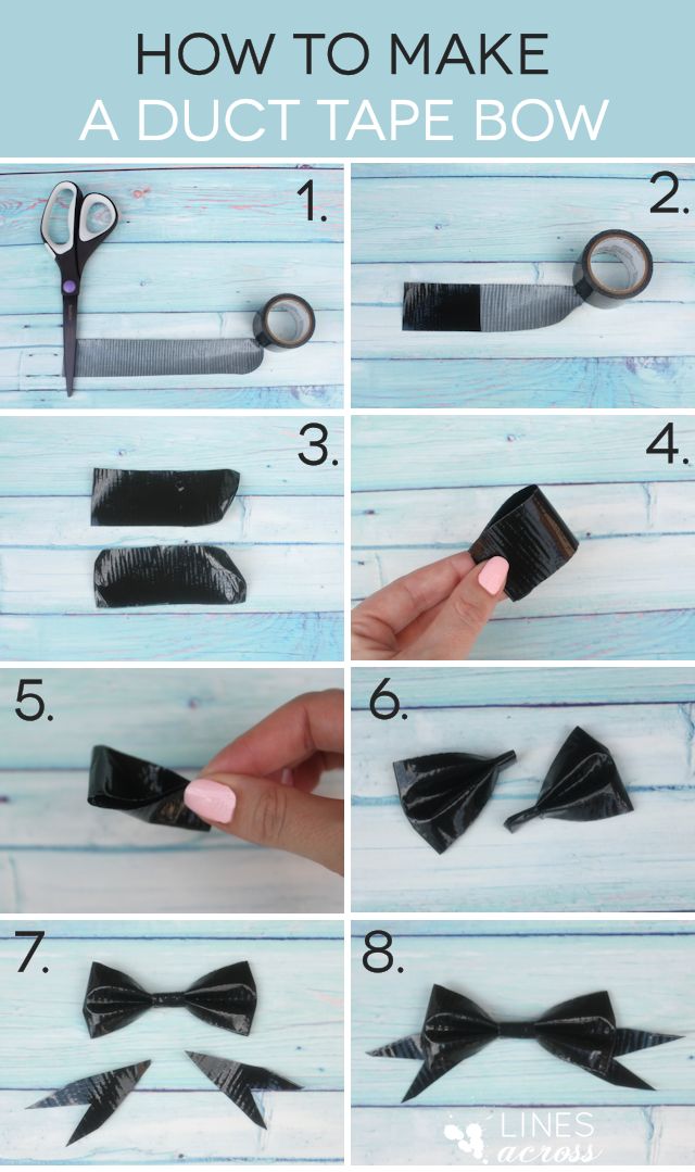 Lines Across Reviews How to Make Duct Tape Ribbons and Bows