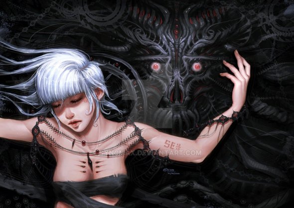 As fortes mulheres nas ilustrações de fantasia e ficção de Zhenya Chung Zhenya Chung syncmax deviantart ilustrações fantasia ficção científica mulheres
