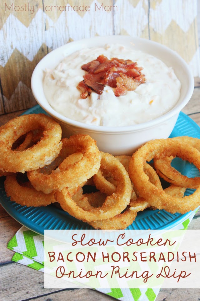 Slow Cooker Bacon Horseradish Onion Ring Dip Mostly Homemade Mom