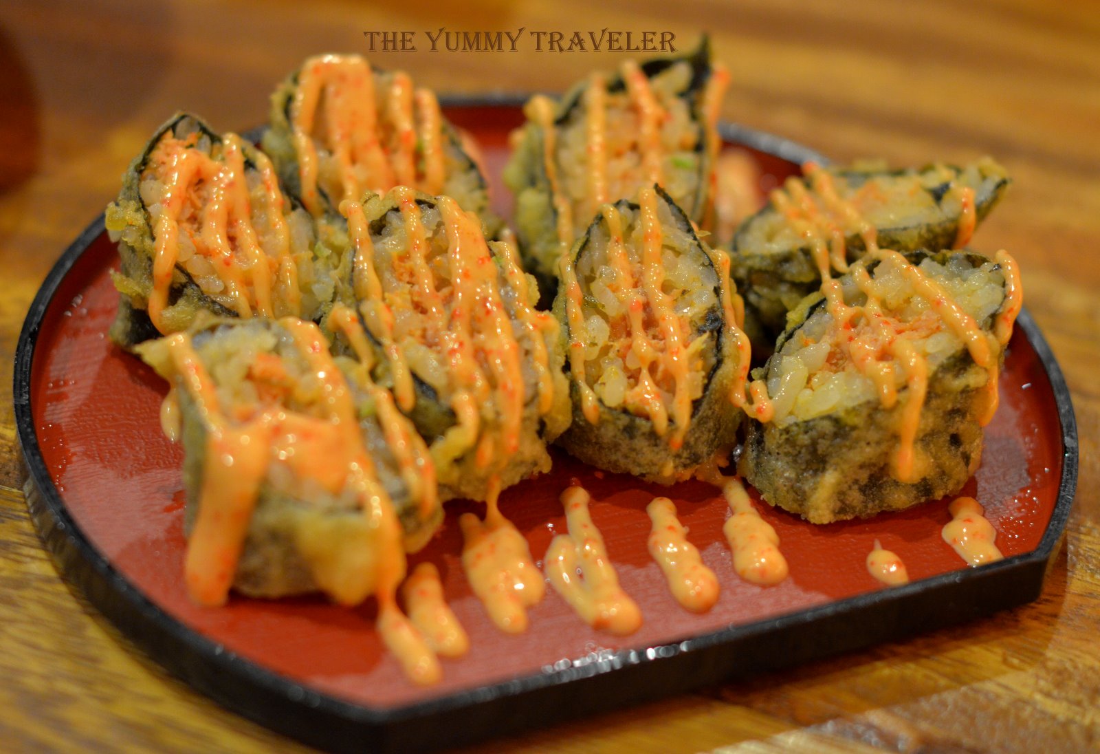The Yummy Traveler Food/Rest. Review Standing Sushi Bar