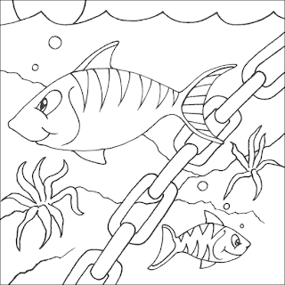 Desenhos Para Pintar Os Peixinhos