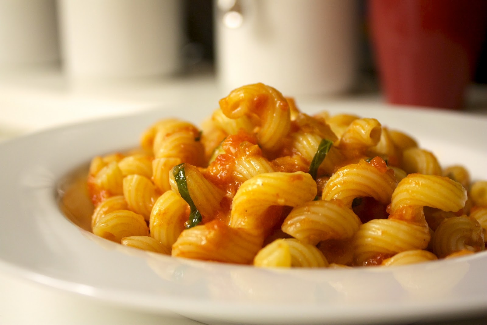 Stuff I'm Eating Pasta with Vodka Sauce