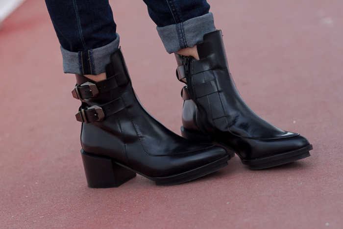 Botines Zara hebillas cuero piel charol negros tacón ancho cómodo Celección de zapatos Blogger Adicta a los Zapatos bloggers