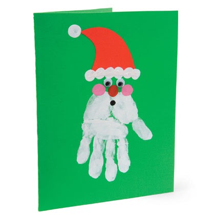 santa handprint christmas card craft preschool education santa handprint christmas card craft preschool education