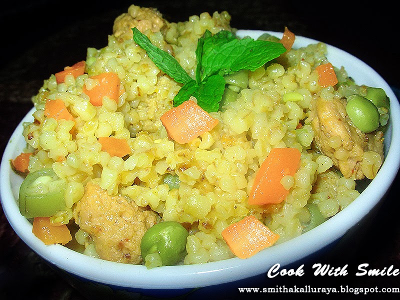 BROKEN WHEAT / DALIA VEGETABLE UPMA Cook With Smile