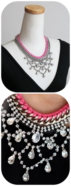 COLLAR PIEDRAS DETALLE ROSA COLLAR PIEDRAS DETALLE ROSA