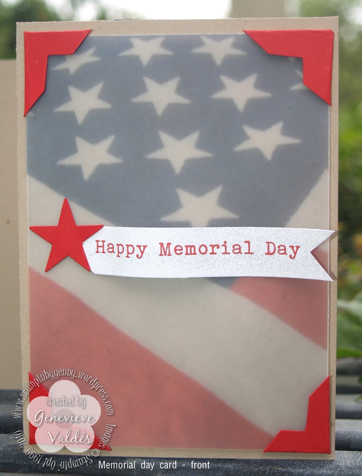 Memorial Day Handmade Cards Let's Celebrate!