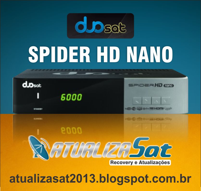 DUOSAT SPIDER HD NANO V 5.1 - ATUALIZAÇÃO 04/09/2014