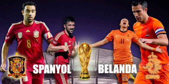 Inilah Tujuh Prediksi jelang pertarungan Spanyol vs Belanda Piala Dunia 2014