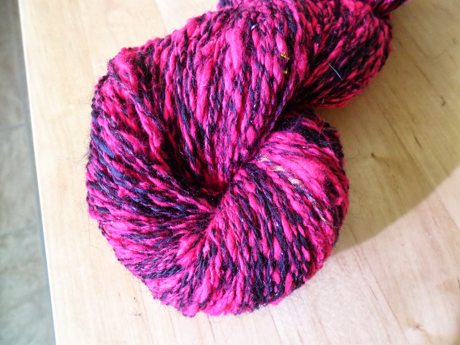 Gothy and her Crafty Stuff Some bright, textured yarn