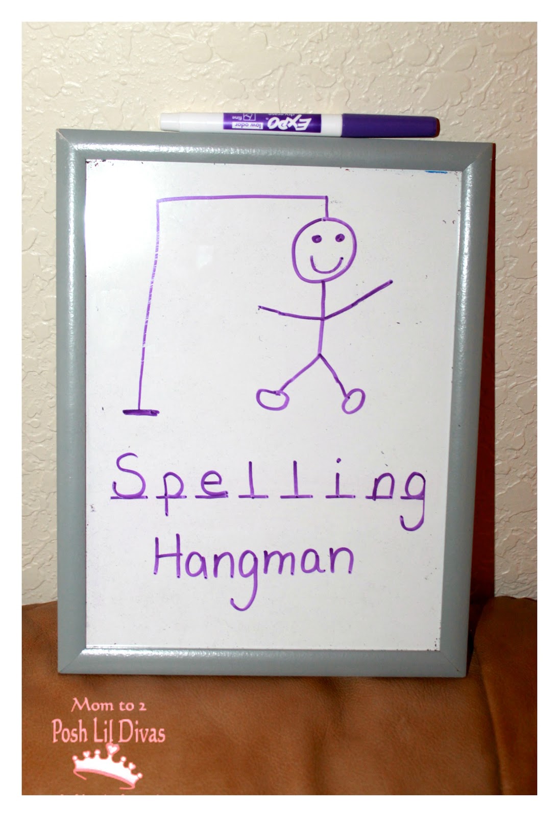 Mom to 2 Posh Lil Divas Play to Learn with Spelling Hangman