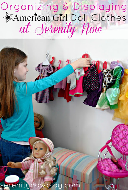 American Girl Doll Clothesline Display, from Serenity Now