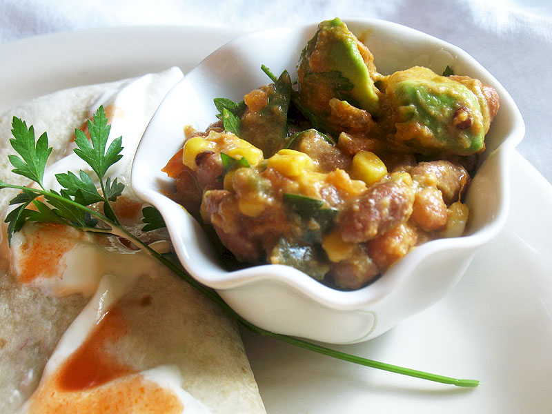 Pinto Bean and Avocado Burritos Lisa's Kitchen Vegetarian Recipes