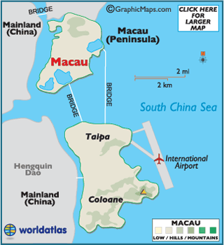 Macau Country In World Map Marxist: Macau - Introduction