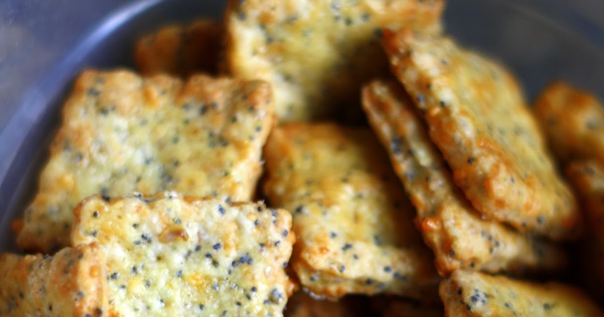 Jane's Sweets & Baking Journal ParmesanCheddar Crackers with Poppy