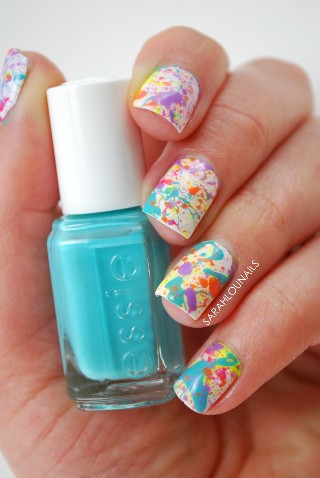 Sarah Lou Nails Splatter Paint Nails!