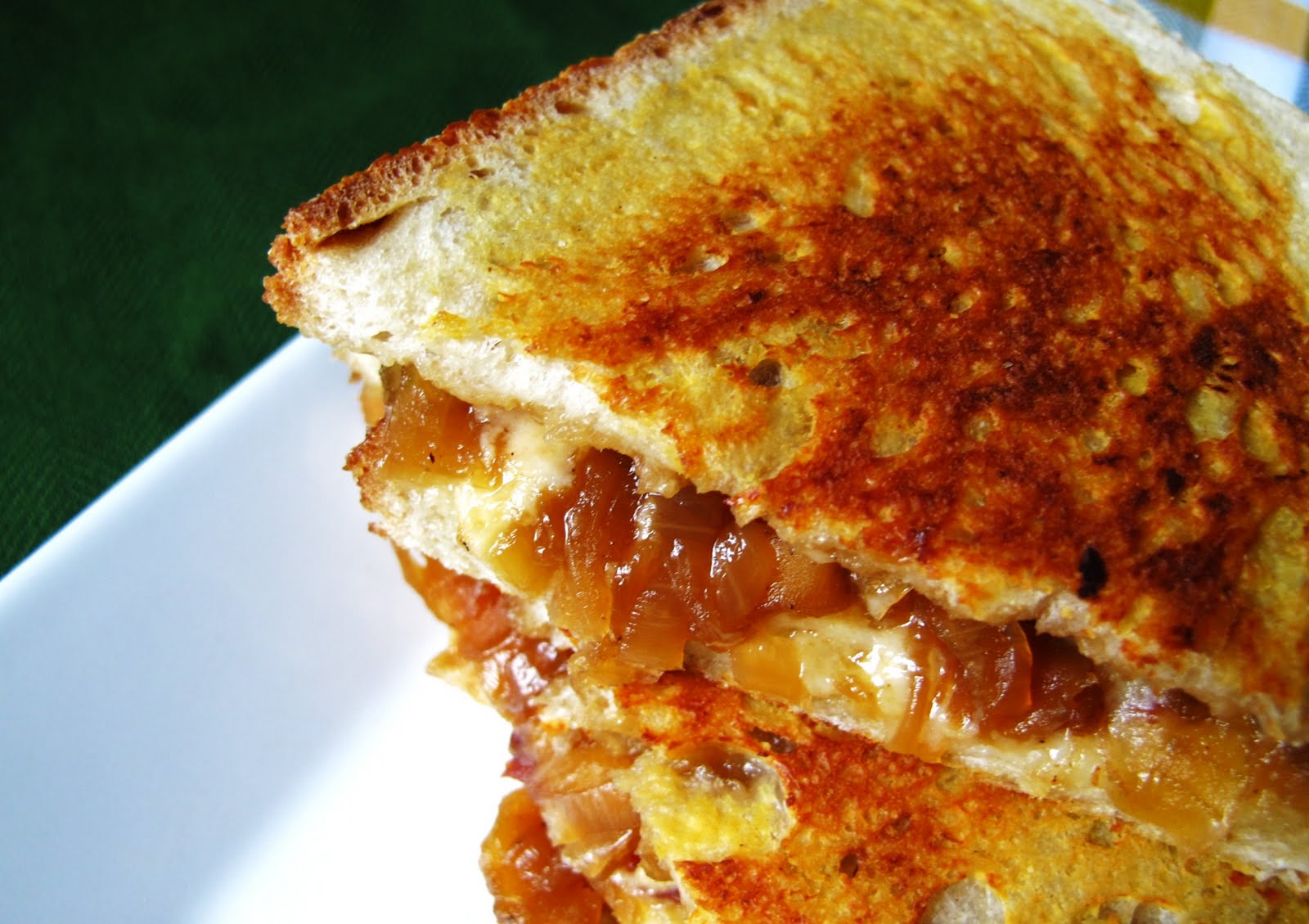 The Small Boston Kitchen Grilled Cheese Sandwich with Bacon Apple Jam