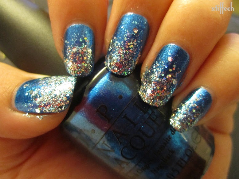 Glitter gradient nails - wide 2