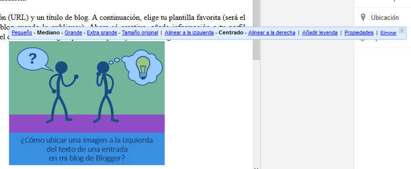 ¿Cómo ubicar una imagen a la izquierda del texto de una entrada en mi blog de Blogger?