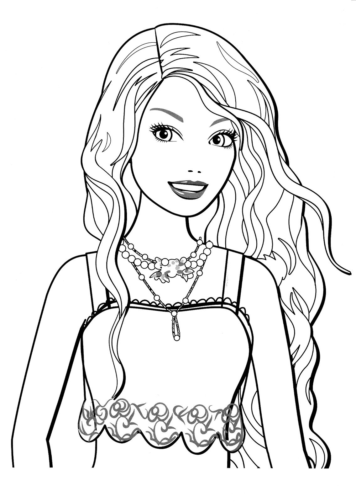 Barbie para colorear Barbie para colorear