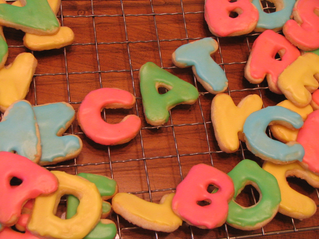 A Slice in the Life of Julie Alphabet Cookies