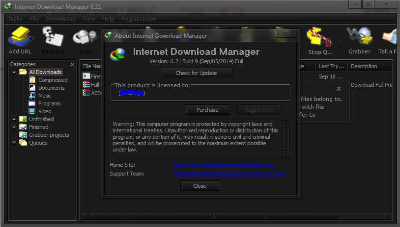 Internet Download Manager IDM 6.21 Build 7 Final Incl. Crack - M setup free