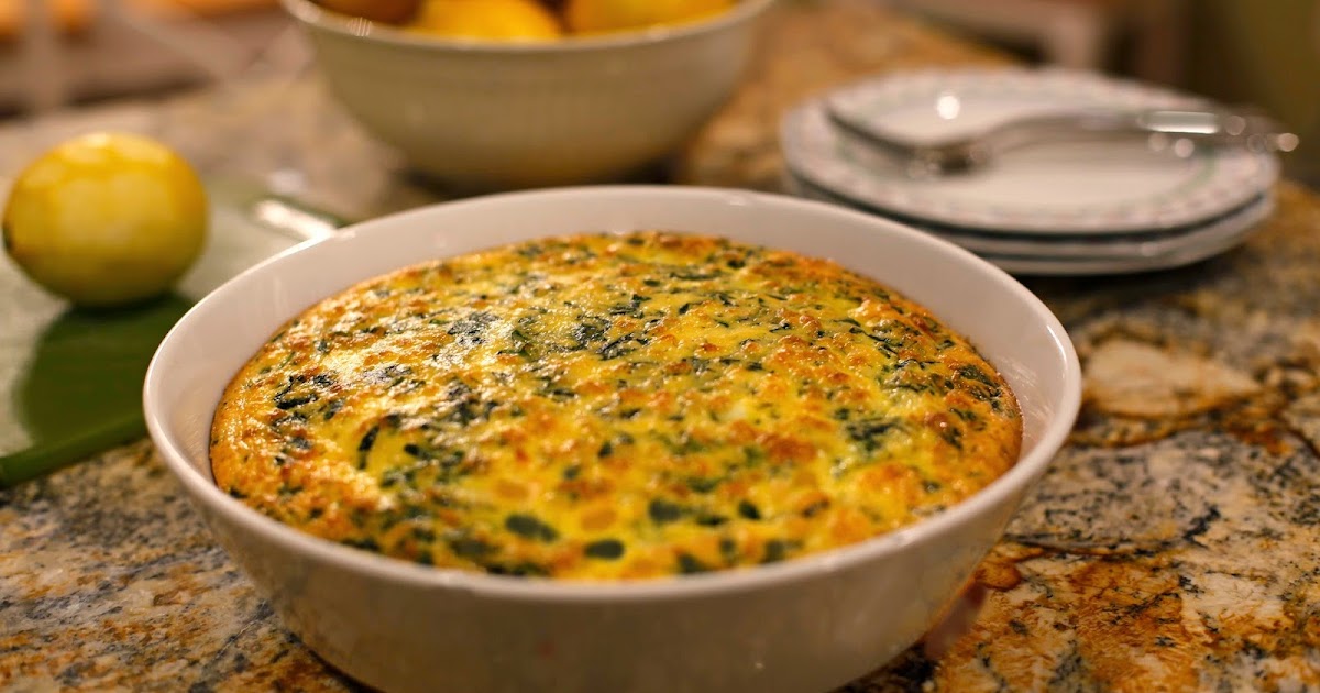 Gourmet Girl Cooks Greek Style SpinachFeta Pie (Crustless) Quick