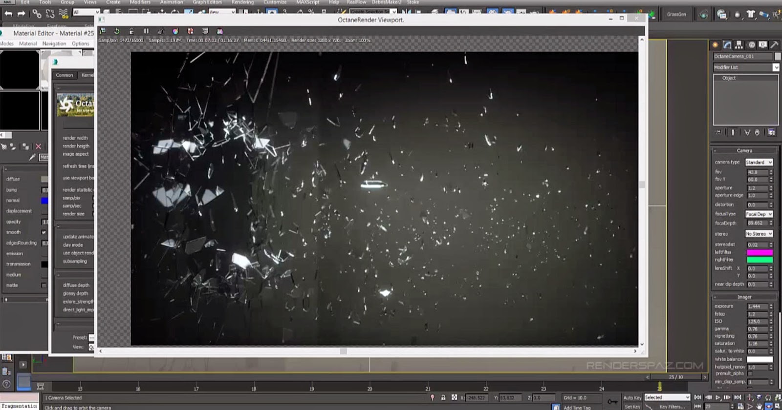 Creating Explosive Glass In 3ds Max and Octane Render