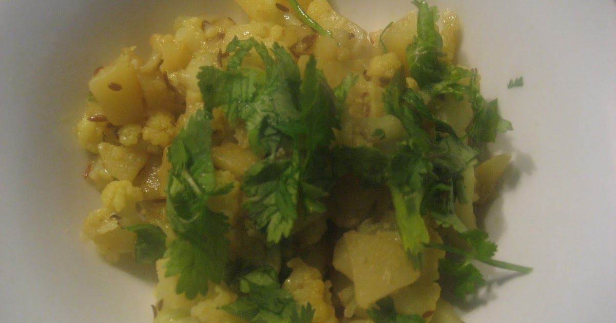 Gujarati Food Made Easy Cauliflower and Potato Curry or Gobi Aloo