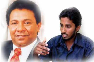 Minister of Higher Education S.B. Dissanayake and Convener of IUSF Debate Minister of Higher Education S.B. Dissanayake and Convener of IUSF Debate