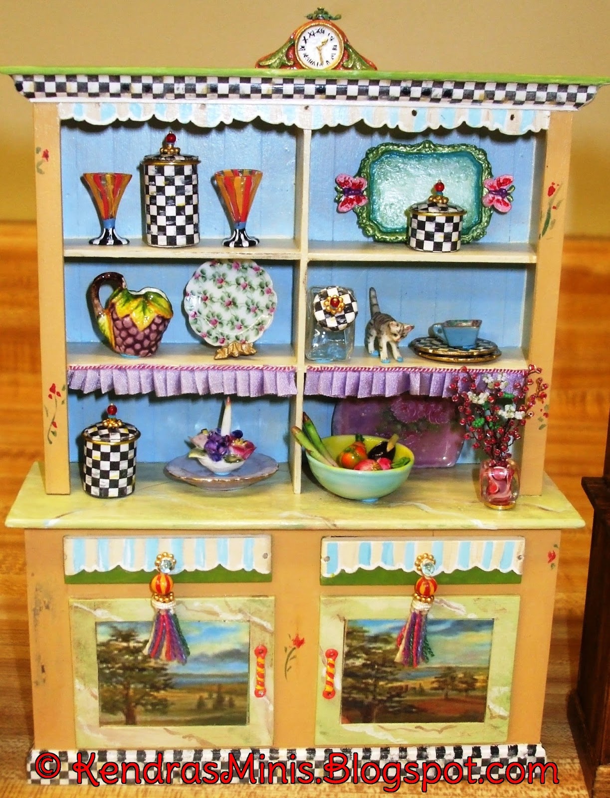 Kendra's Minis MackenzieChilds Inspired Dollhouse Miniatures