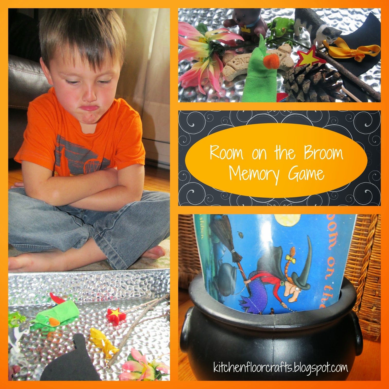 Kitchen Floor Crafts Room on the Broom Memory Game