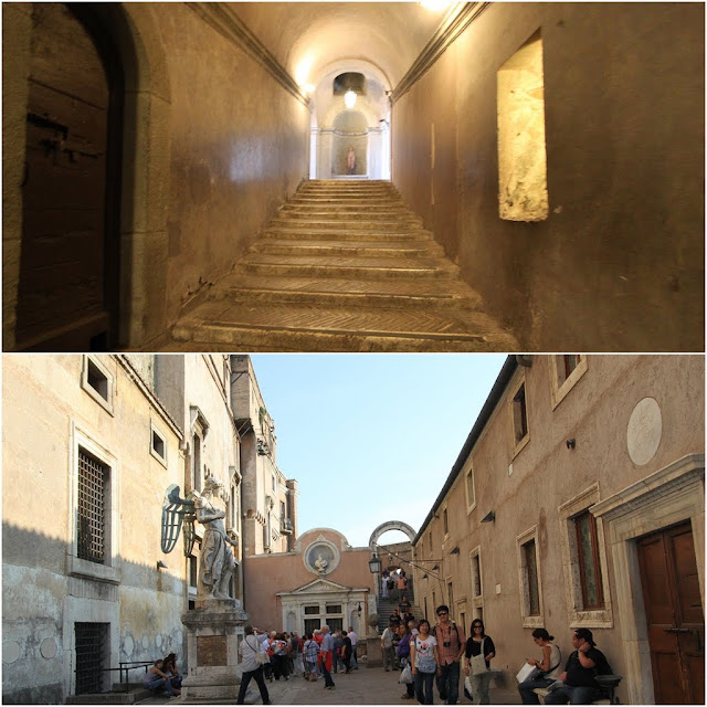 The Hall of Apollo leads to the outdoor of the Castel Sant'Angelo in Rome, Italy The Hall of Apollo leads to the outdoor of the Castel Sant'Angelo in Rome, Italy