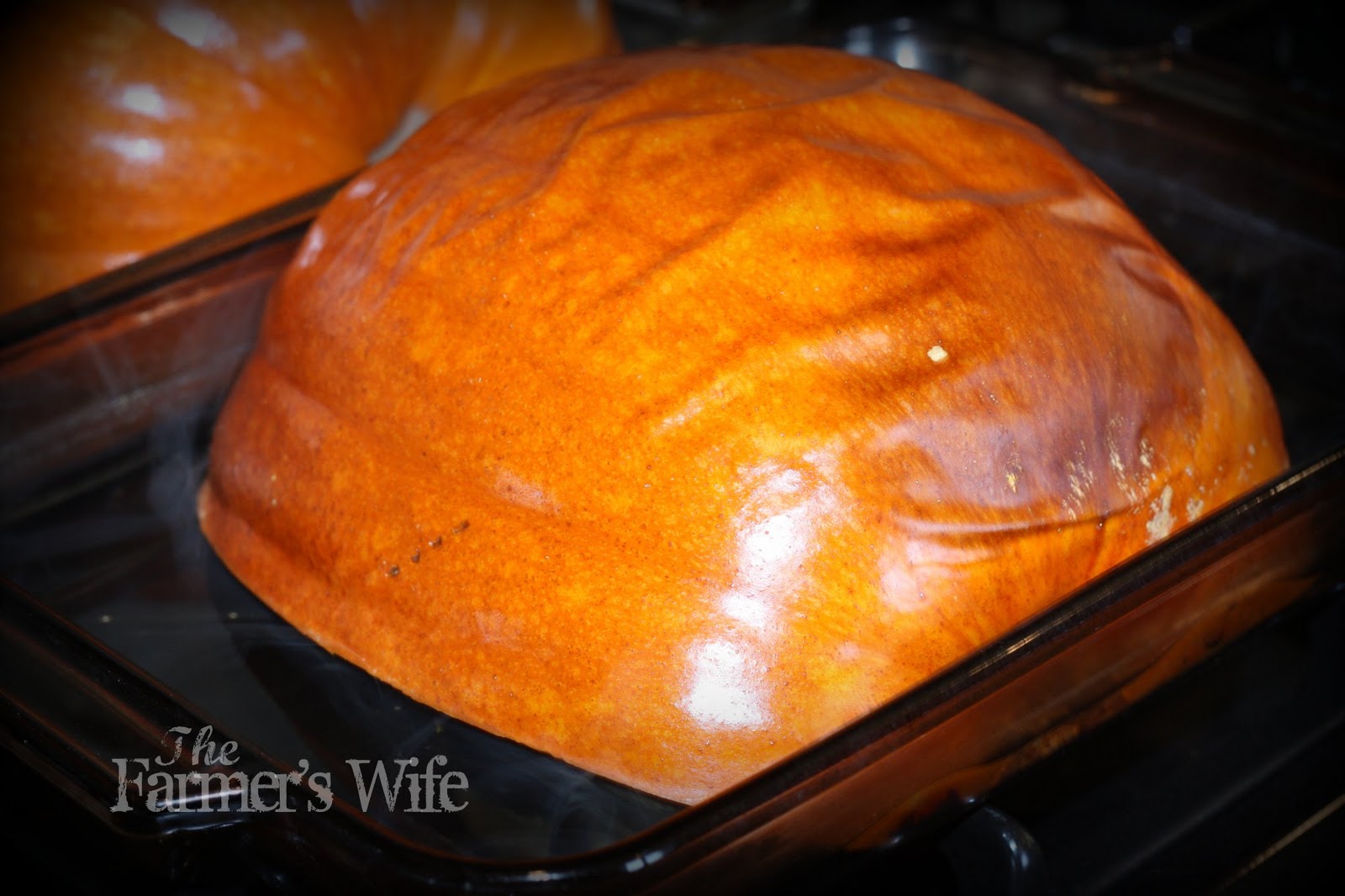 The Farmer's Wife Cooking Pumpkin In the Oven