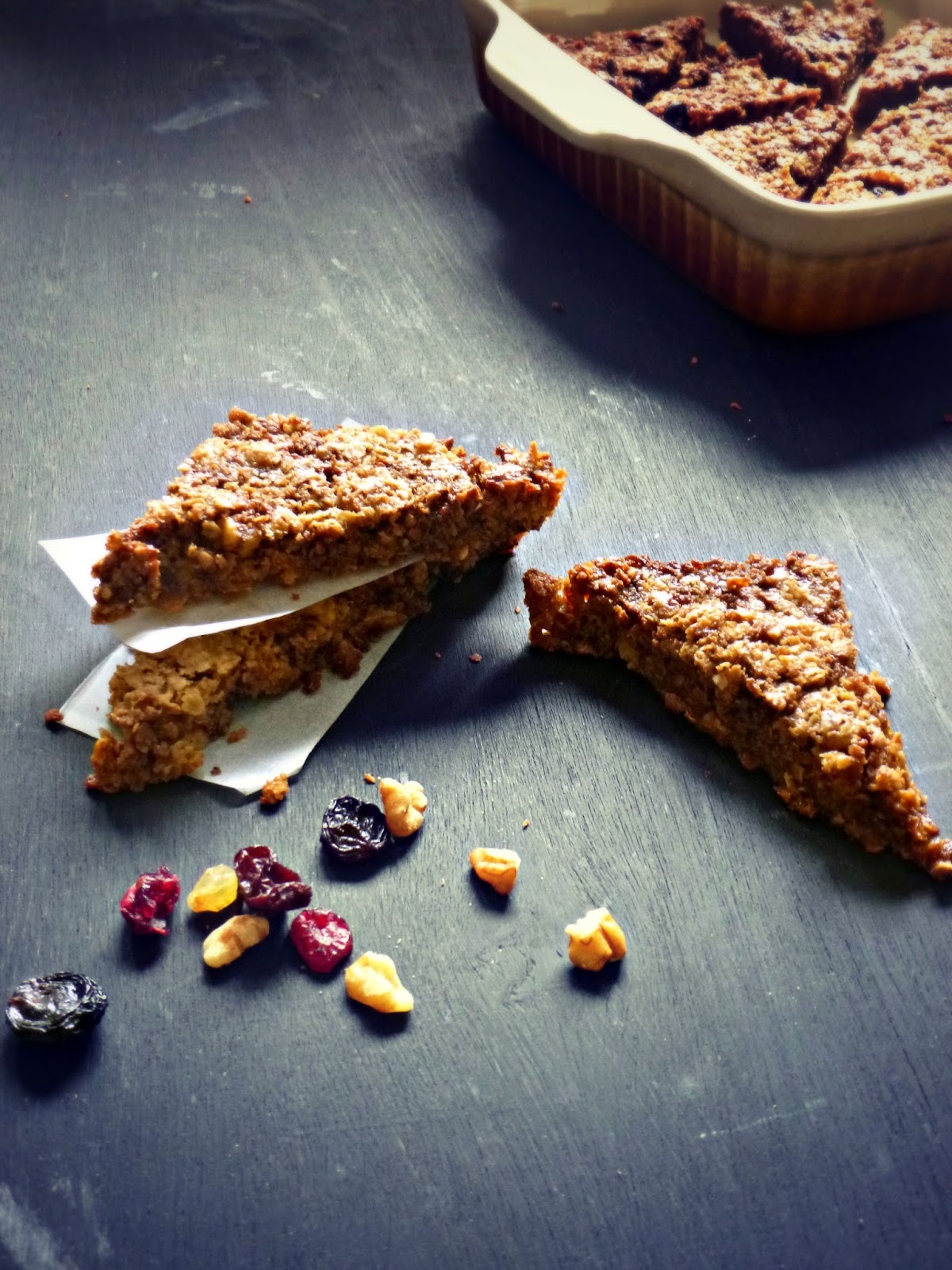 The Spoon and Whisk Chocolate Fruit n' Nut Flapjacks