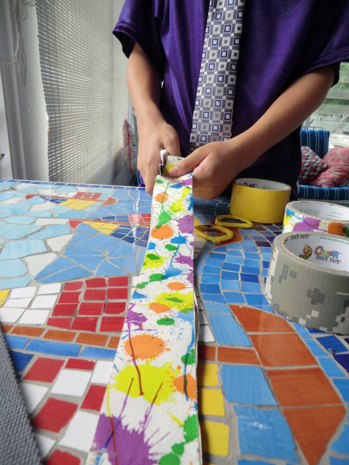 Domestic Deadline Kid's Craft Duct Tape Belt Tutorial