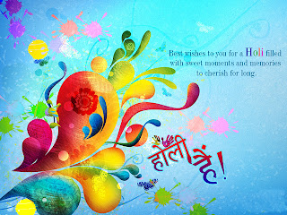 Holi Greeting Card 