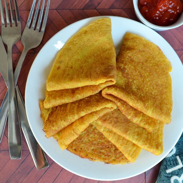Happily Spiced Healthy Lentil Crepes